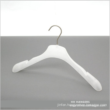 Swivel Hook Frozen White Plastic Suit Hanger